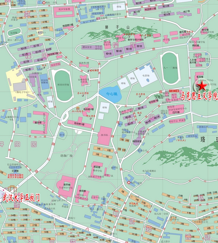 学院地图-武汉大学马克思主义学院